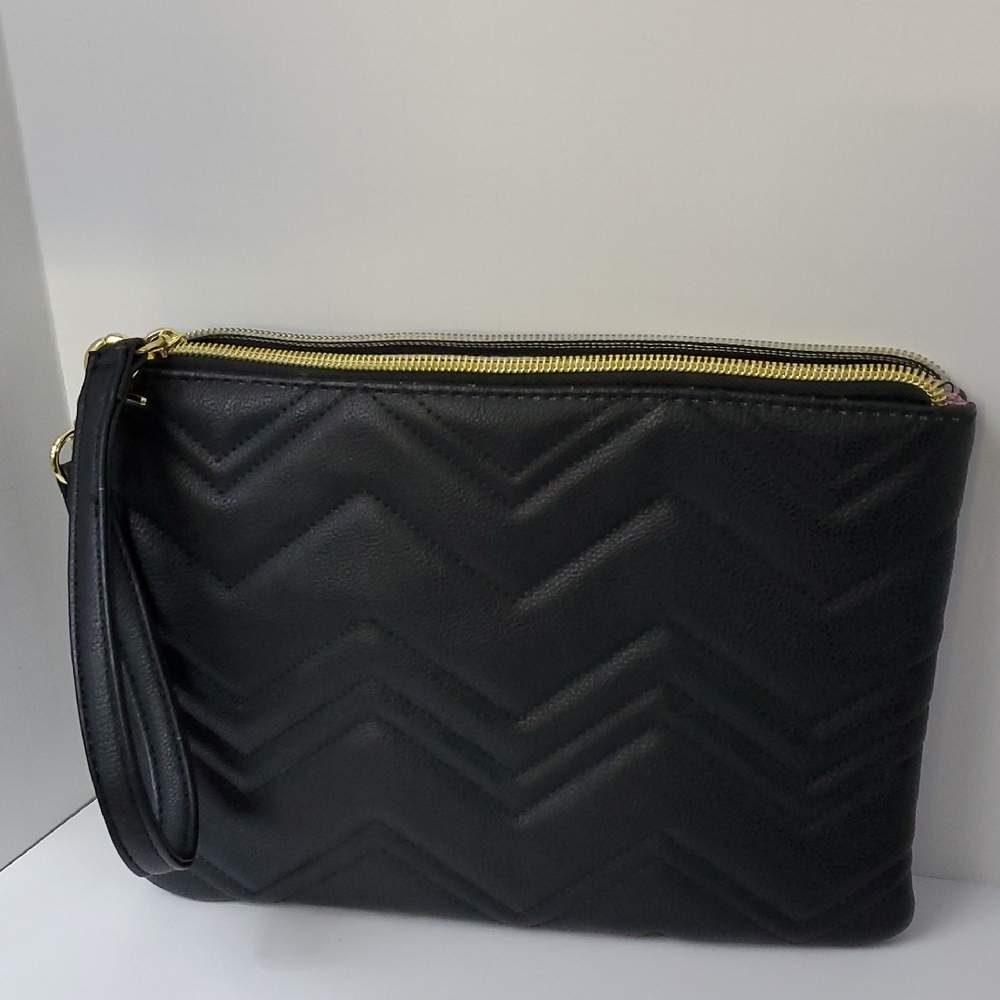 Betsey Johnson Black Clutch